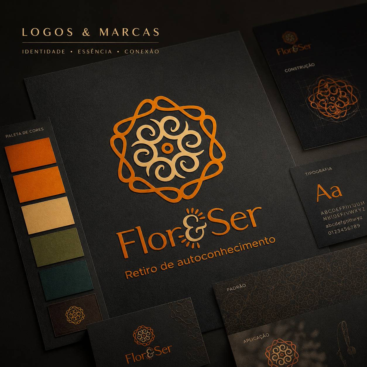 Identidade visual Flor&Ser